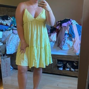 Yellow Small loose Summer dress.